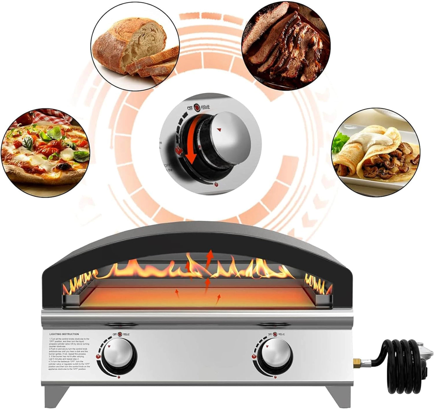 Pro Max Gas Powered Outdoor Pizza Oven