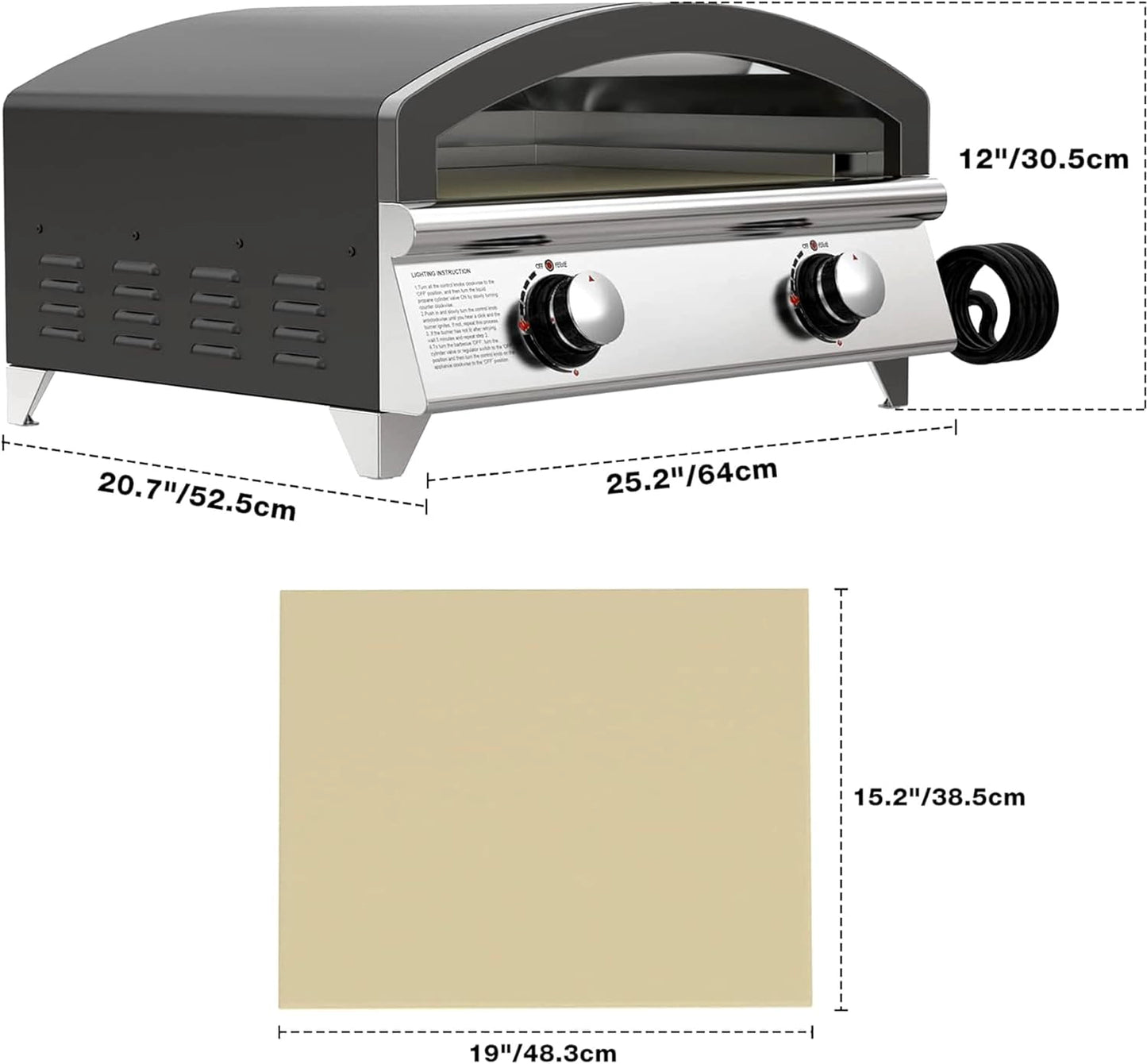 Pro Max Gas Powered Outdoor Pizza Oven