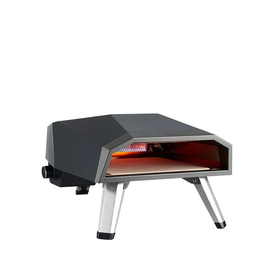 SizzleDelite Lumen 6 Pro Gas Pizza Oven - White Background Front View