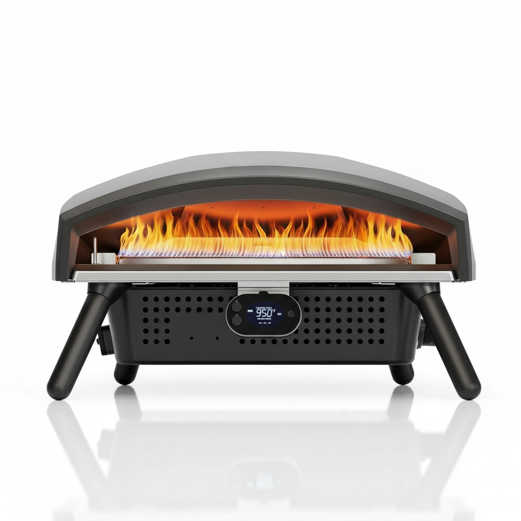 SizzleDelite gas-powered pizza oven