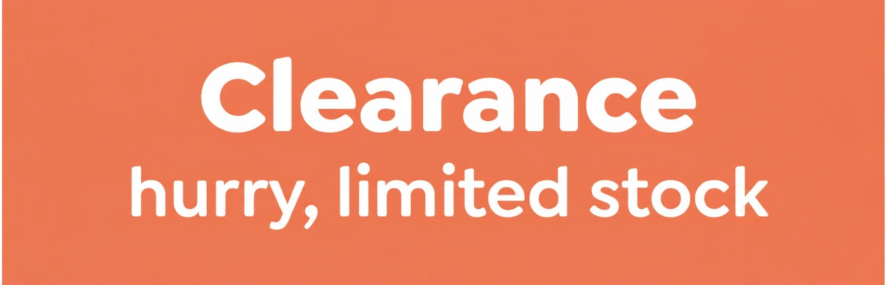 CLEARANCE